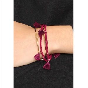 Shashi Crystal Tassel Bracelet